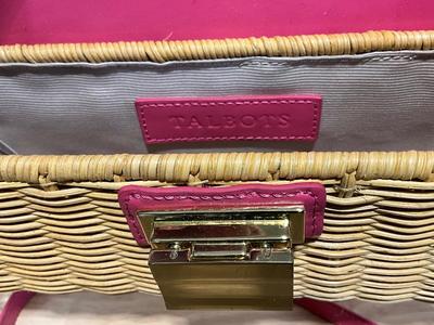Pink Talbot clutch/brown and black clutch purses