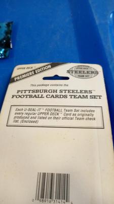 LOT 114 - SIX PACKS OF VINTAGE FOOTBALL CARDS