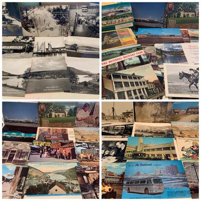 Vintage Postcards Lot - Real Photos Deep Creek Lake West Airlines +++
