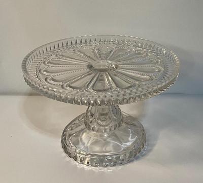 Vintage Glass Cake Platter