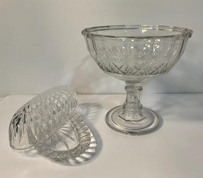 Vintage Fruit bowl and butter dish