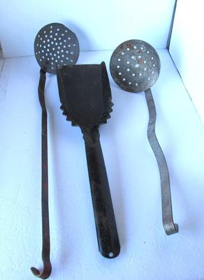 2 Large Old Skimmers and Coal Shovel
