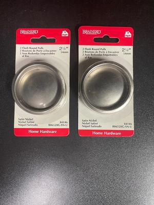 Nickel Plated Closet Door Finger Pulls