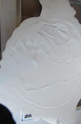 Large Older Kraft Advertising Circus Poster of Tiger