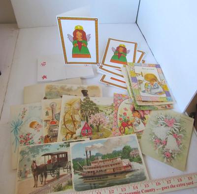 Unused Christmas Angel Ornament Greeting Cards and More
