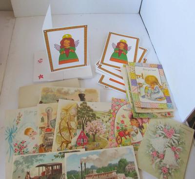 Unused Christmas Angel Ornament Greeting Cards and More