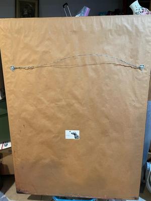 Huge Early 1970's Custom Framed "Godfather" Poster Don Corleone/Marlon Brando Frame Size 33.5" x 45.5" in Good...