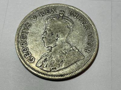 South African 1923 George V Silver Two and a Half Shillings Coin in Circulated Condition as Pic'd.