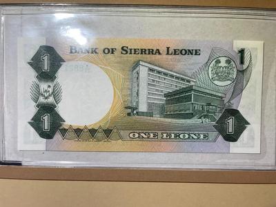 Sierra Leone 1 Leone 1981 Banknote/Currency in Uncirculated Condition by Fleetwood as Pictured.