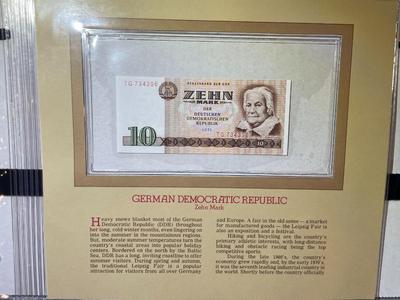 German Democratic Republic 10 Mark 1971 Banknote/Currency in Uncirculated Condition by Fleetwood as Pictured.