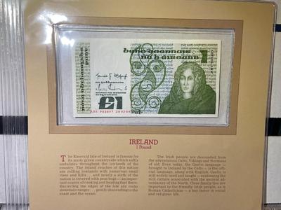 Ireland 1 Pound Banknote/Currency in Uncirculated Condition by Fleetwood as Pictured.