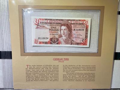 Gibraltar 1 Pound 1979 Banknote/Currency in Uncirculated Condition by Fleetwood as Pictured.