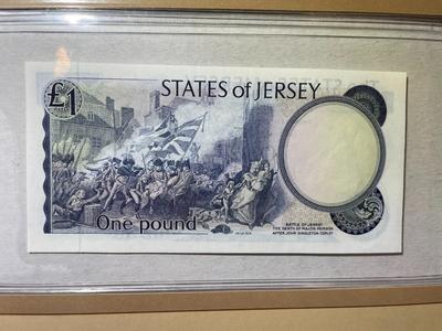 Jersey 1 Pound Banknote/Currency in Uncirculated Condition by Fleetwood as Pictured.