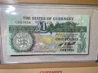 Guernsey 1 Pound Banknote/Currency in Uncirculated Condition by Fleetwood as Pictured.