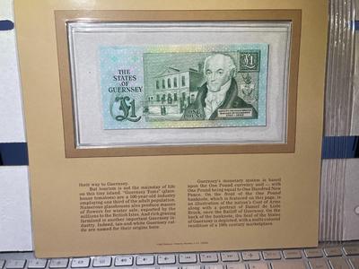 Guernsey 1 Pound Banknote/Currency in Uncirculated Condition by Fleetwood as Pictured.