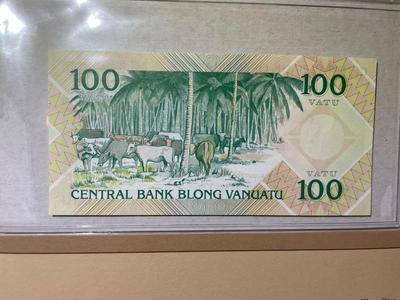 Vanuatu 100 Vatu Banknote/Currency in Uncirculated Condition by Fleetwood as Pictured.