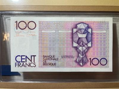 Belgium 100 Franc Banknote/Currency in Uncirculated Condition by Fleetwood as Pictured.