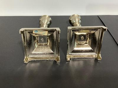 Pewter Candlestick Holders