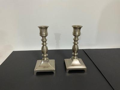 Pewter Candlestick Holders
