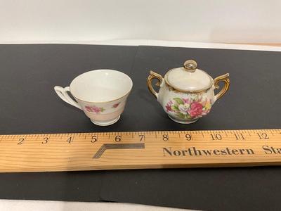 Small Tea cup and Sugar Holder