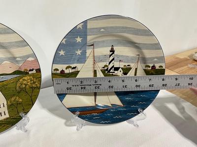 Four Colonial American Plates