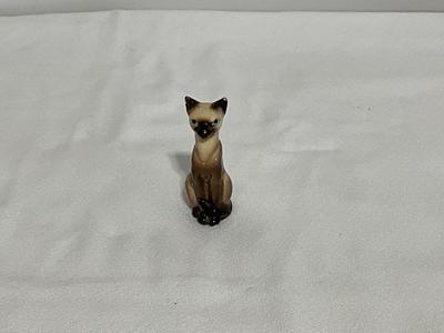 Small Siamese Cat Figurine