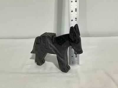 Marble Donkey Figure