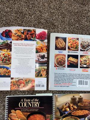 A VARIETY OF COOKBOOKS