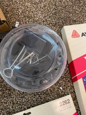ACURITE ALARM CLOCK, AND A VARIETY OF OFFICE SUPPLIES