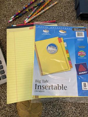 TEXAS INSTRUMENTS SCIENTIFIC CALCULATOR, DESK TOP CALCULATOR, AVERY LABELS AND OTHER NEEDFUL OFFICE SUPPLIES