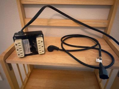 BOUSCH & LOMB MICROSCOPE WITH EXTERNAL LIGHT , ELECTRICAL ISOLATOR, AND EXTERNAL EXTENSION CORD