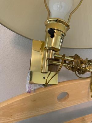 NICE FOLDING BOOKSHELF, WALL LAMP, AND NIFTY WALL HOOKS