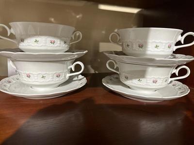 Franconia pirouette cream soup bowls