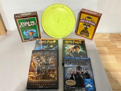 DVDs, games, golf disc