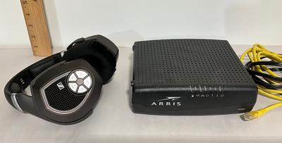 Arris Modem and Sennheiser Wireless Head phones