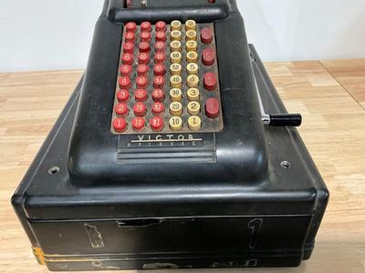 Vintage Victor McCaskey Cash Register, 1950s