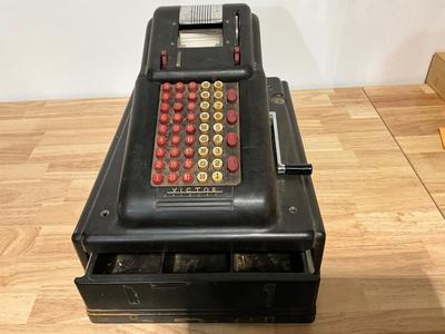 Vintage Victor McCaskey Cash Register, 1950s