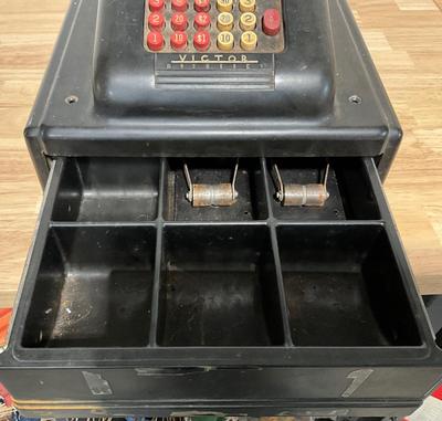 Vintage Victor McCaskey Cash Register, 1950s
