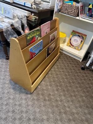 2 sided book rack