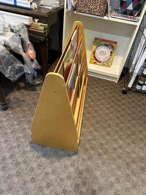 2 sided book rack