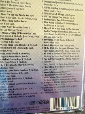 New Those Sentimental years cds and Les Miserables