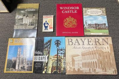 Travel-Related Book Lot: Windsor Castle, Europe, Buckingham Palace, Tower of London, and Others