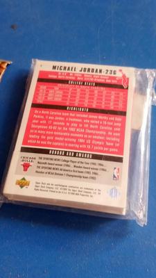 LOT 131 - MICHAEL JORDAN BASKETBALL CARDS