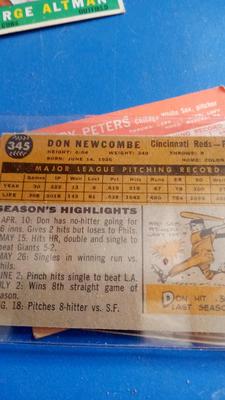 LOT 132 - 7 OLD BASEBALL CARDS