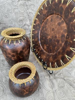 Interior Decor 3Piece Set With Plate Stand