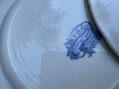 Vintage Blue Asiatic Pheasants Plates - Made in England (24 Total)