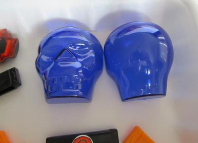 Plastic Trick or Treat Toys and Skull Head Candy Container