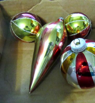 Lot of Glass Christmas Ornaments