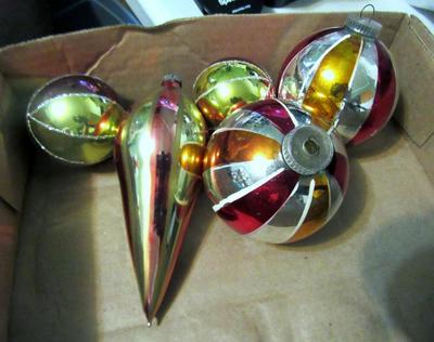Lot of Glass Christmas Ornaments