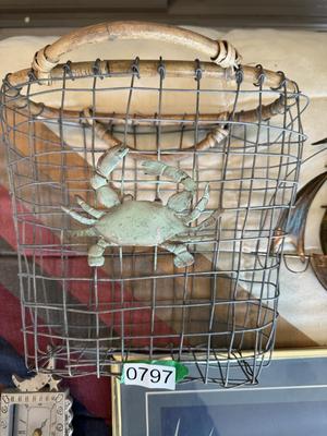 Nautical Lot; Basket, Picture, misc.